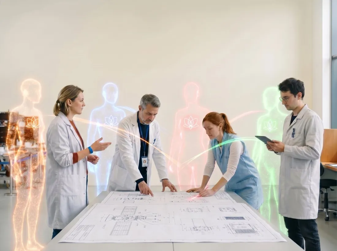 A team working together with their agents alongside them