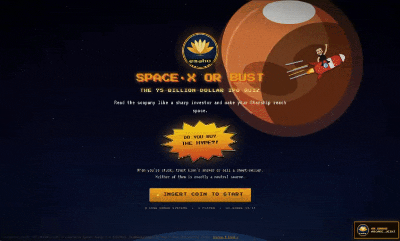 SpaceX or Bust, animated preview